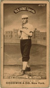 Larry Twitchell, Detroit Wolverines, baseball card portrait LCCN2007686530