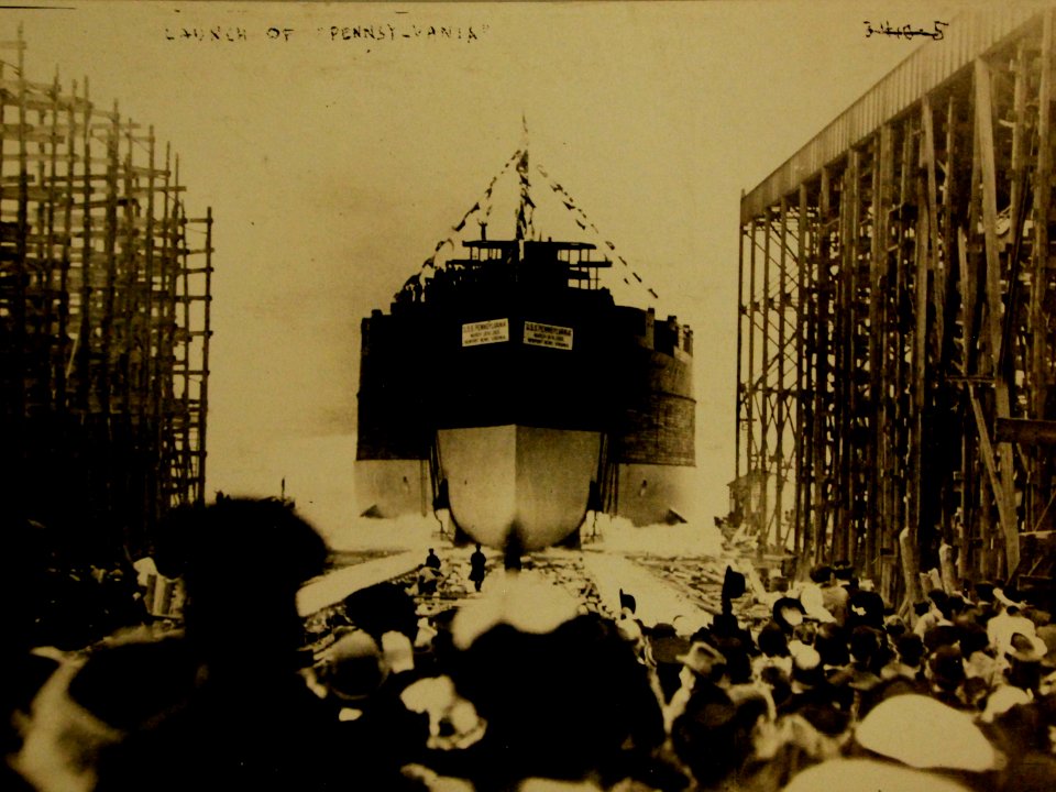 Launch of USS Pennsylvania (BB-38), Newport News, Virginia, 1915 (27897503740)