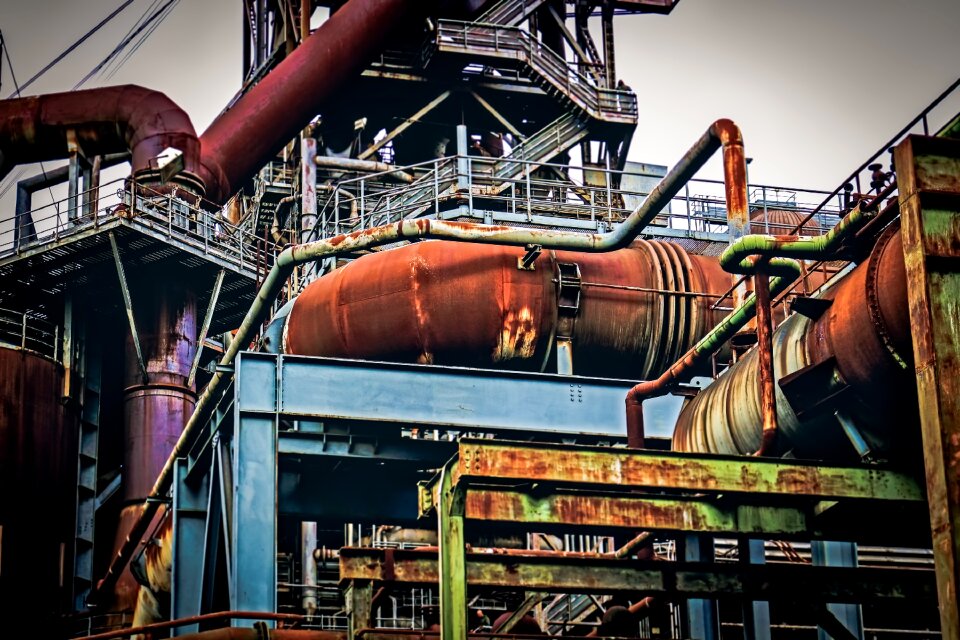 Industry landscape colorful