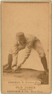 Law Daniels, Kansas City Cowboys, baseball card portrait LCCN2007686993