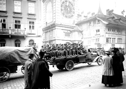 Lastwagen der Ballon Pionier Kompanie I - CH-BAR - 3240122