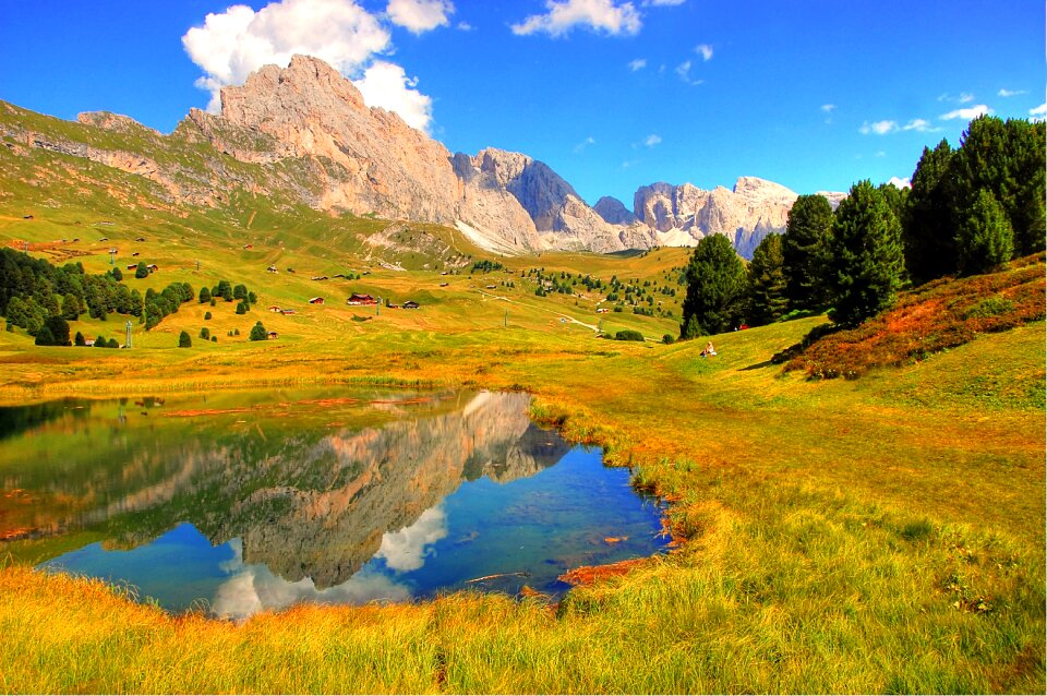 Landscape south tyrol mountains