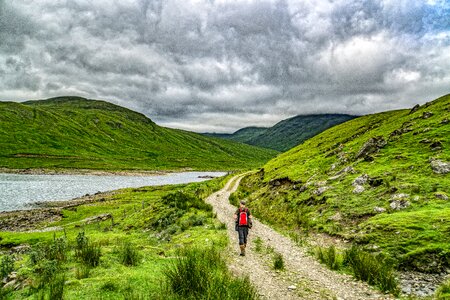 Landscape hillwalking scenery photo