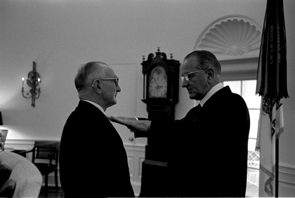 LBJ and Wayne Morse
