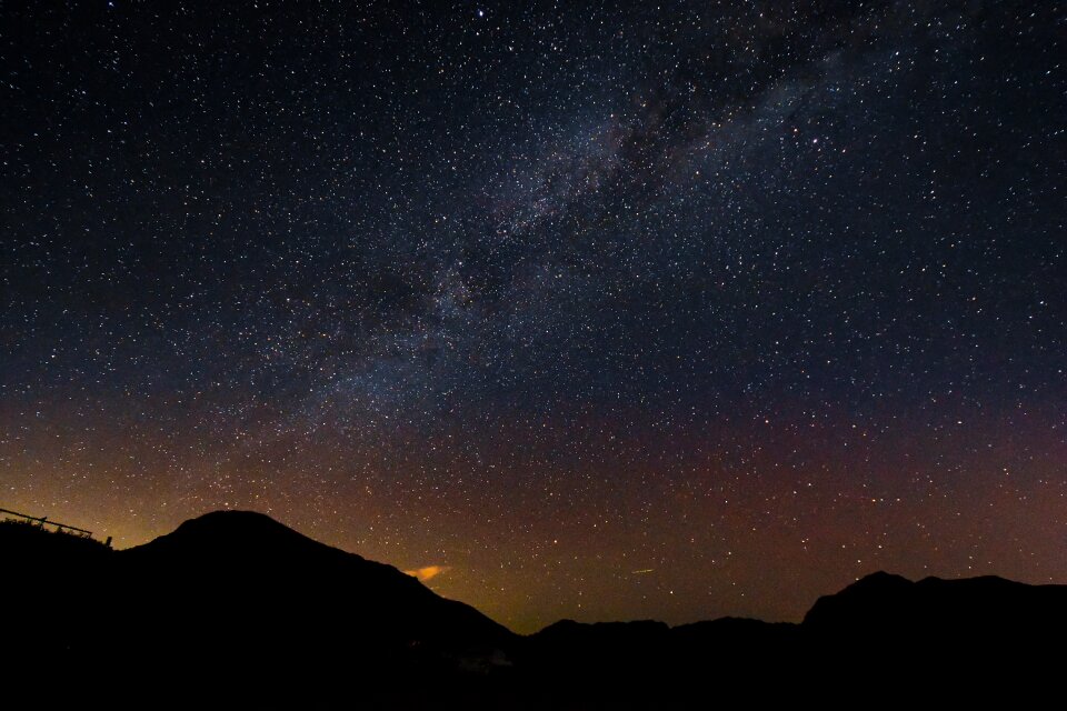 Taiwan hehuan mountain galaxy night view