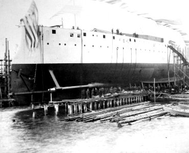 Launch of USS New York (BB 34) October 30, 1912, at Brooklyn Navy Yard, New York (25560402352)