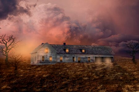Meadow clouds old