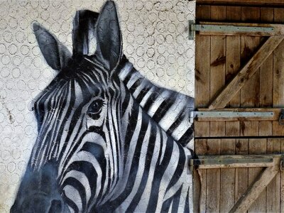Mural facade painting