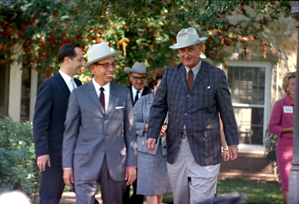 LBJ and Diaz Ordaz