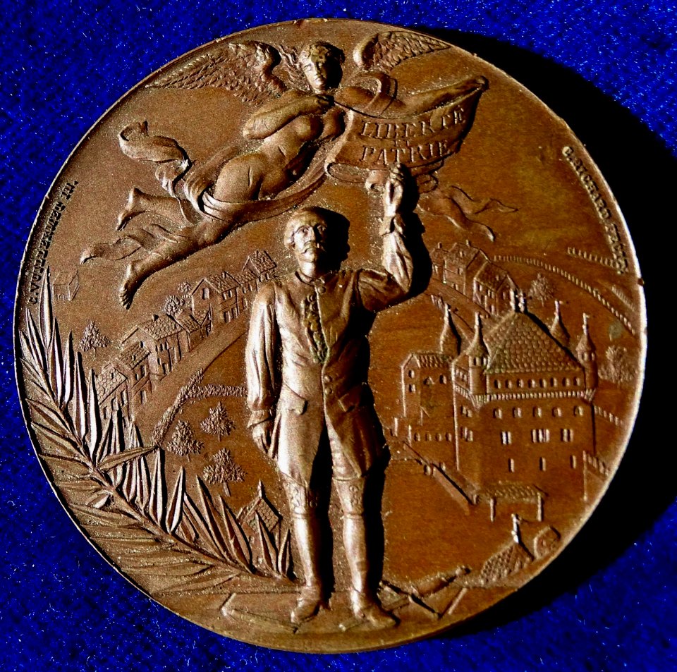Lausanne, Switzerland Shooting Bronze Medal 1894, obverse