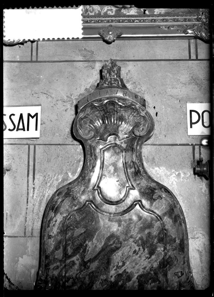 Lavabo 1778. Sacristie nord SSin. 536 - Fonds Berthelé - 49Fi1459