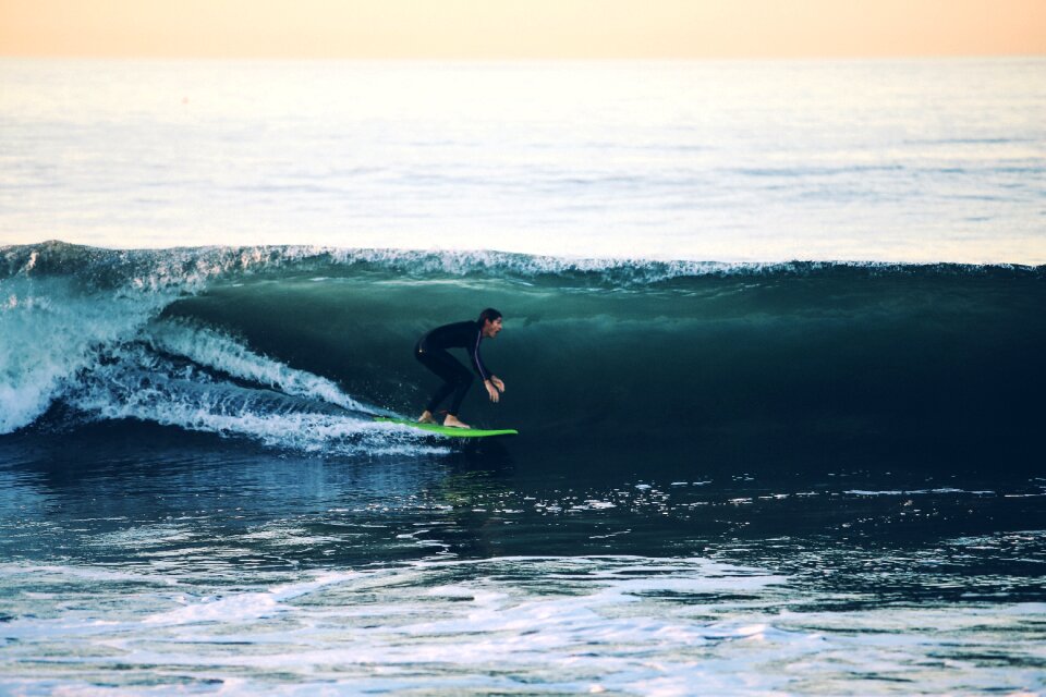 Waves nature people