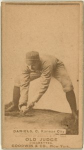 Law Daniels, Kansas City Cowboys, baseball card portrait LCCN2007686993