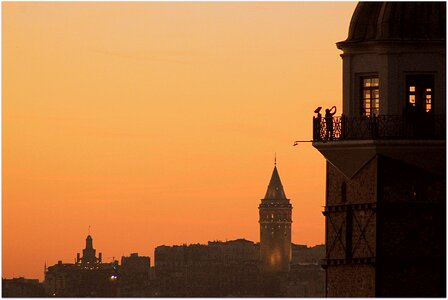 Landscape maiden's tower galata tower