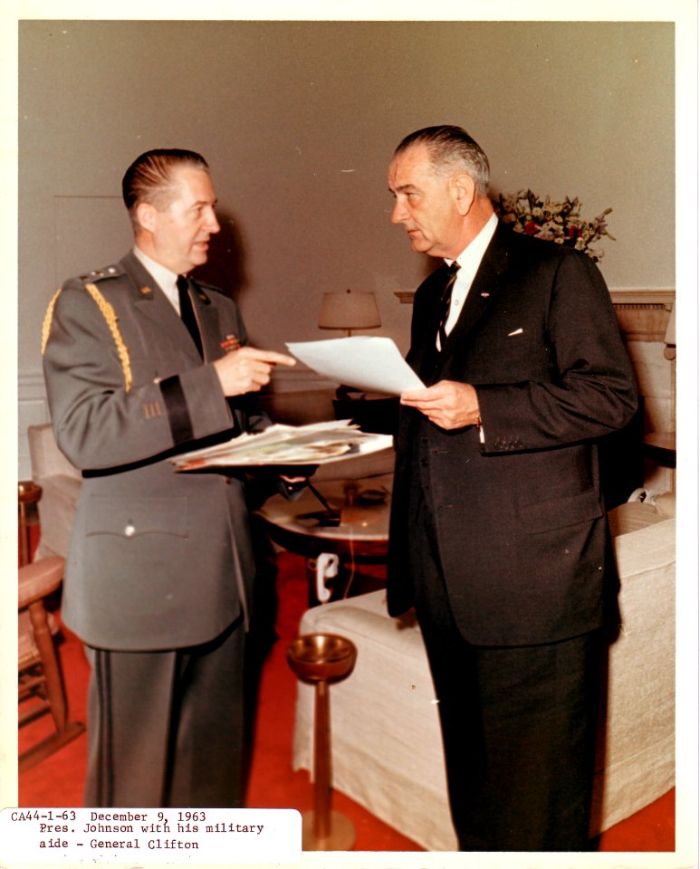 LBJ with Gen Clifford