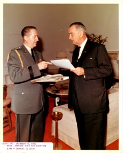 LBJ with Gen Clifford photo