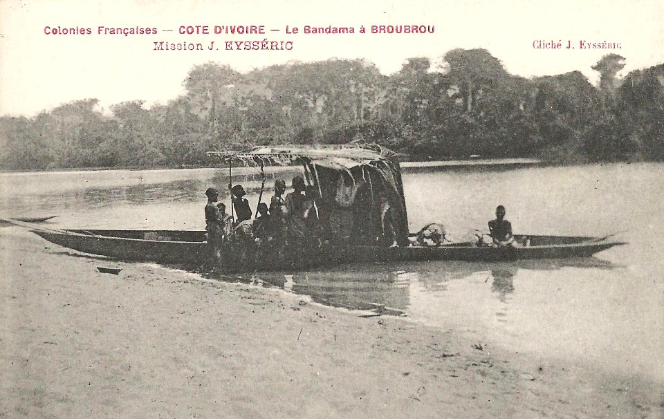 Le Bandama à Broubrou (mission J.Eysséric en Côte d'Ivoire)
