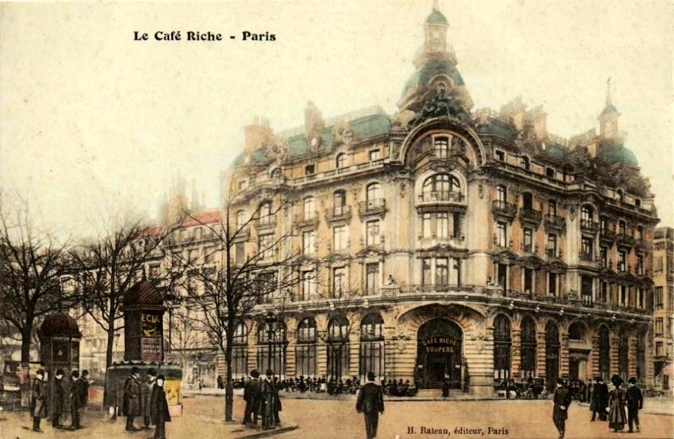 Le café Riche, Paris