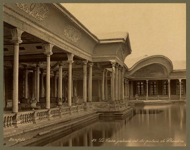 Le Caire, galeries int. du palais de Choubra - Bonfils. LCCN2004668071