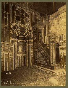 Le Caire. Intérieur de la mosquée El-Bordeï - Bonfils. LCCN2004668057