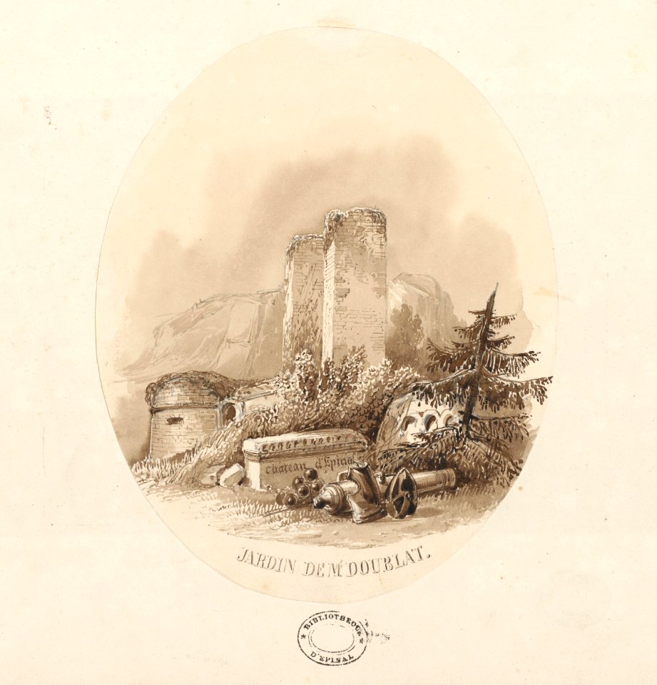 Le château d'Epinal - Jardin de Mr Doublat, Château d'Epinal LV 120 PsurR