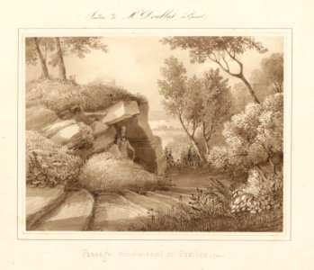 Le château d'Epinal - Passage conduisant au pavillon (sortie) LV 120 PsurR