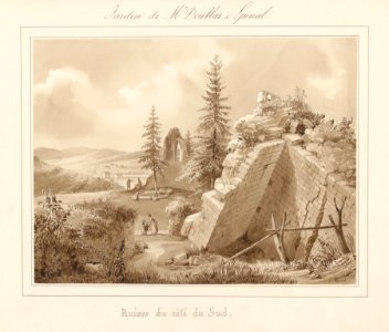 Le château d'Epinal - Ruines du côté du Sud LV 120 PsurR