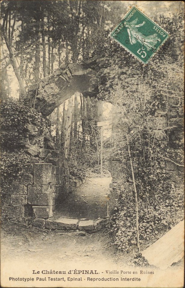 Le Château d'Épinal, Vieille Porte en ruines CP 0023 PsurR