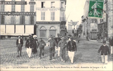 Le crime de Langon - départ pour le bagne (Branchery et Parrot) 1