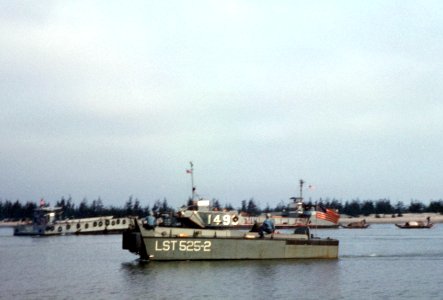 LCVP LCU and LCM on Cua Viet river 1967