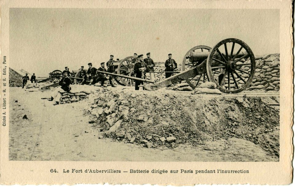 Le fort d'Aubervilliers - Batterie dirigée sur Paris durant l'insurection
