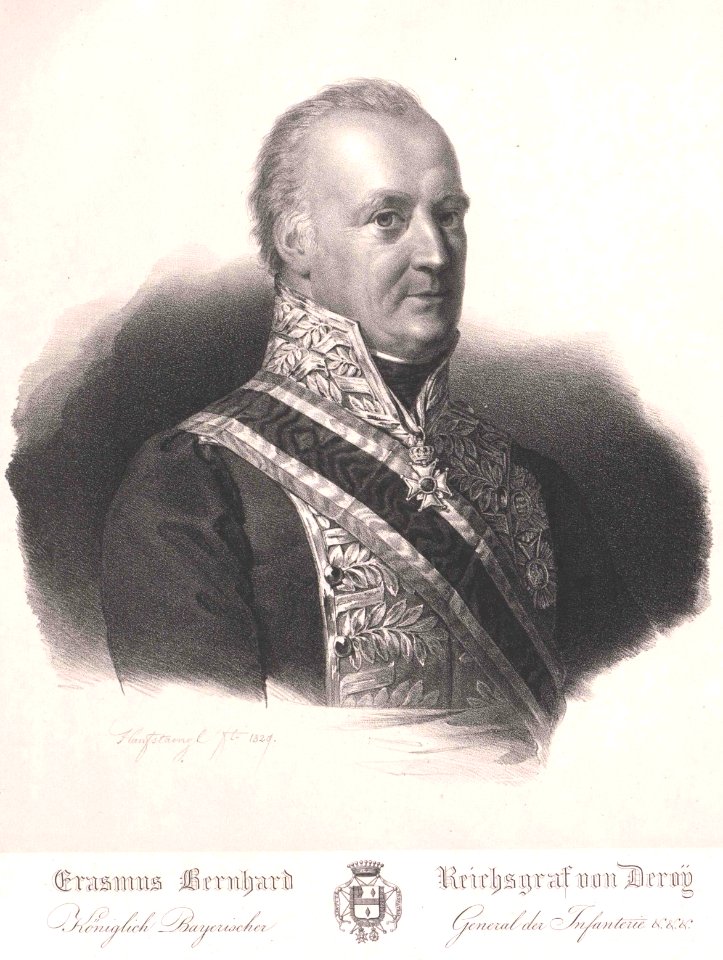 Le général Bernhard Erasmus von Deroy (F. Hanfstaengl, 1829)