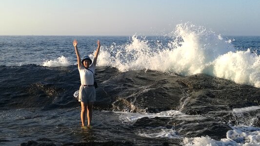 Taiwan the waves the pacific ocean photo