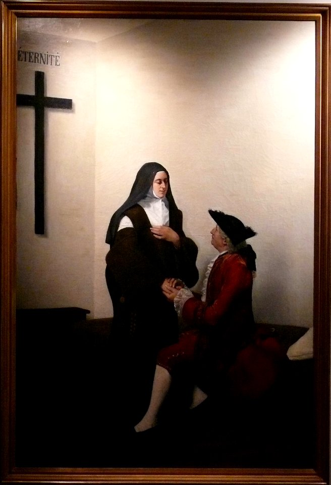 Le Boucher - Visite de Louis XV a Mme Louise de France