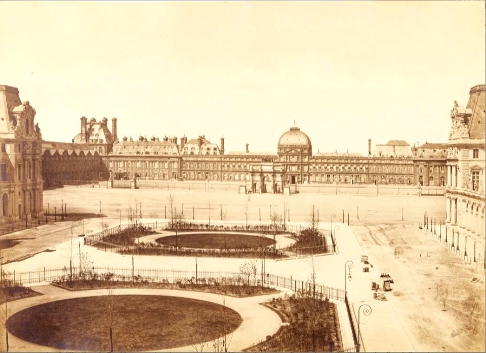 Le Louvre et les Tuileries en 1855