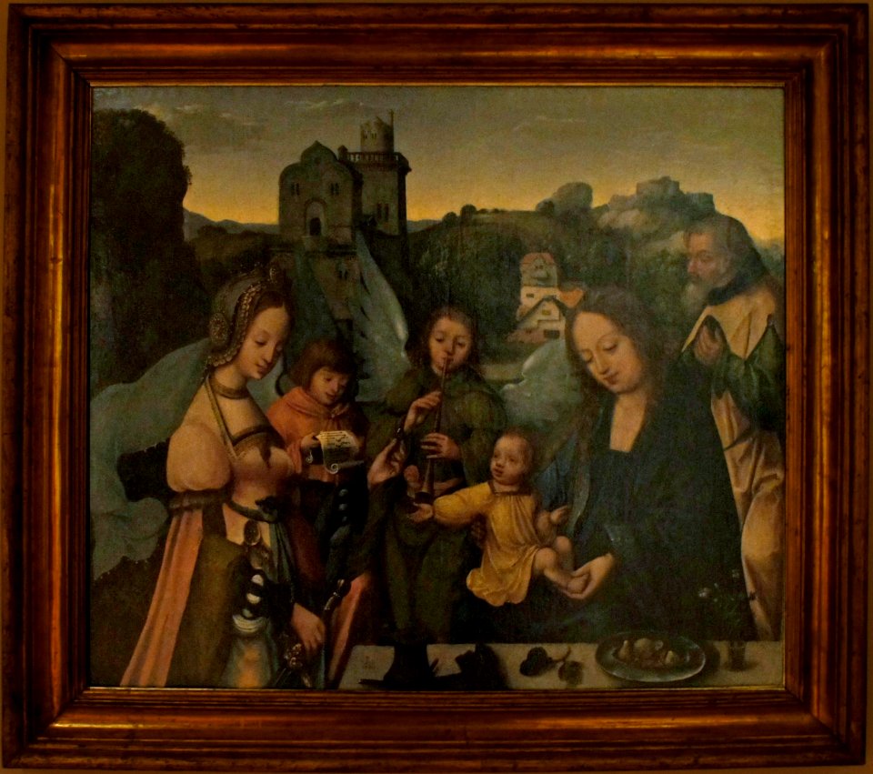 Le mariage mystique de sainte Catherine Joos van Cleve 0630