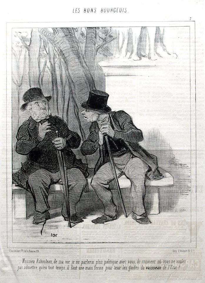 Le Charivari, No. 7, Les Bons Bourgeois, Honoré Daumier