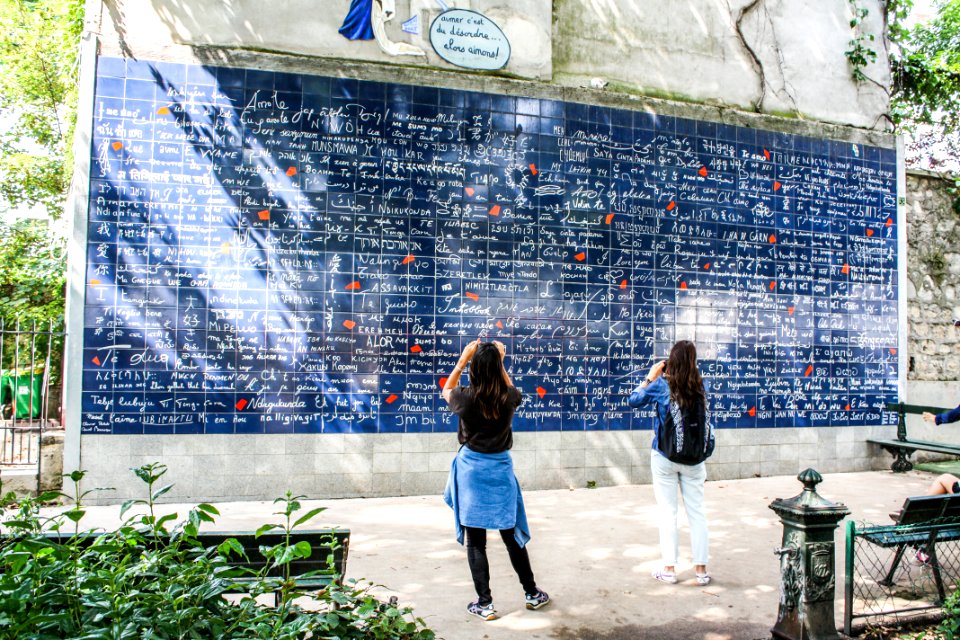 Le mur des je t'aime, Paris 26 August 2013