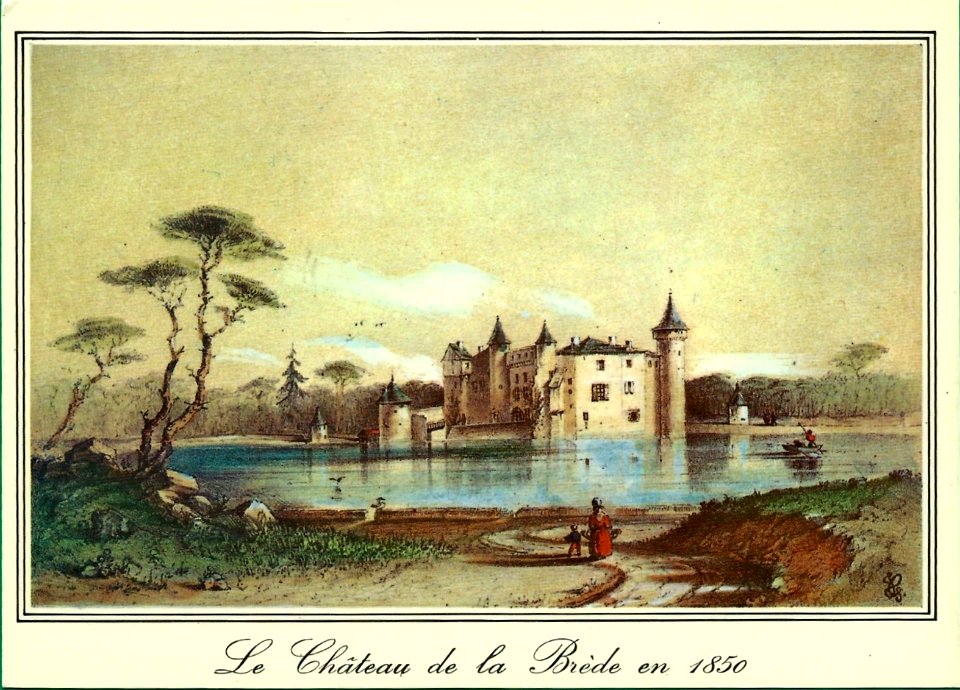 Le château de a Brède en 1850