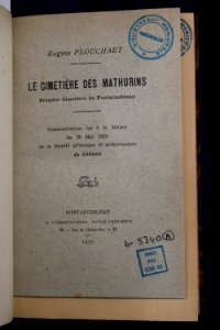 Le Cimetière des Mathurins - 01