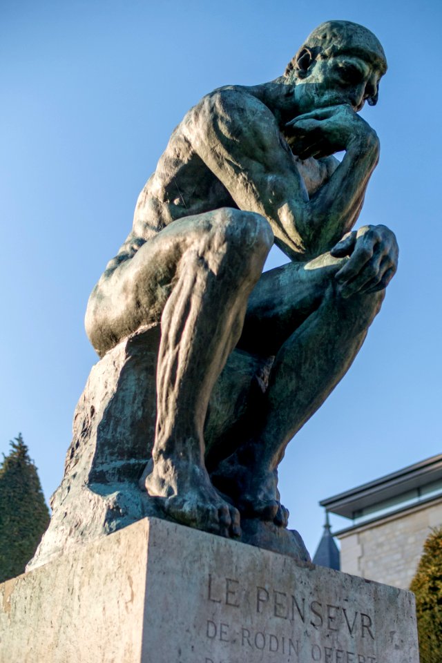 Le Penseur in the Jardin du Musée Rodin, Paris March 2014