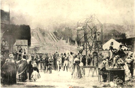 LE DUC D'ORLÉANS A LA FOIRE DE SAINT-CLOUD. D'après le tableau de Poilpot