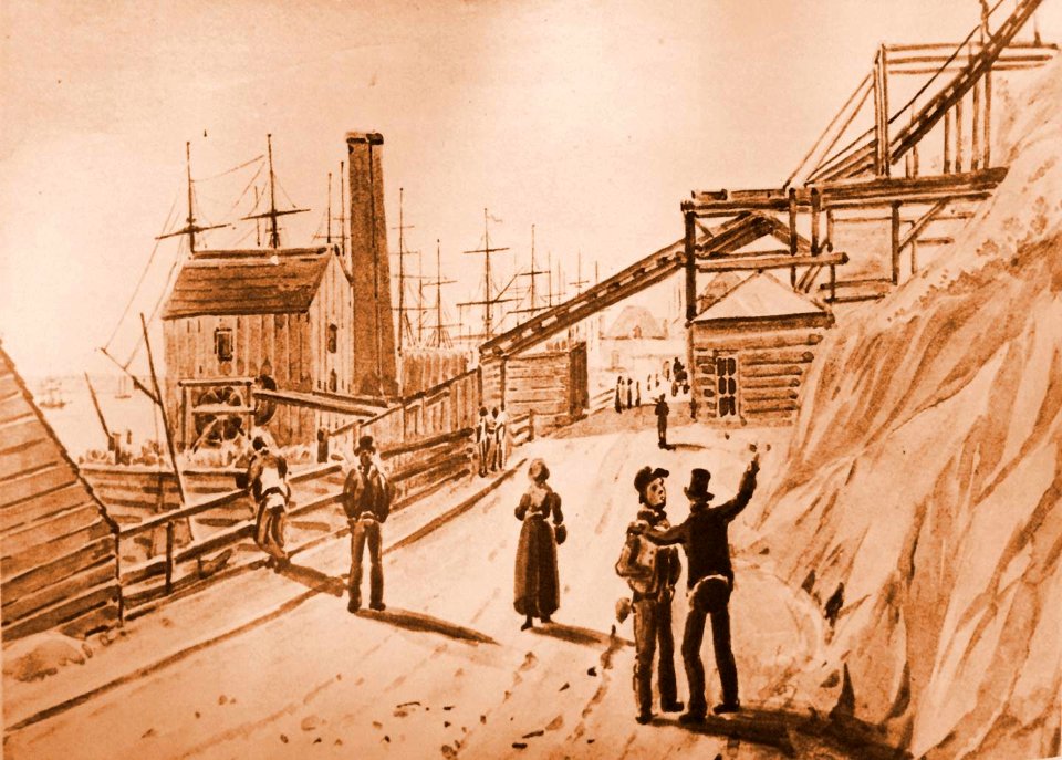 Le plan incline de la citadelle de Quebec - James Pattison Cockburn - 1830