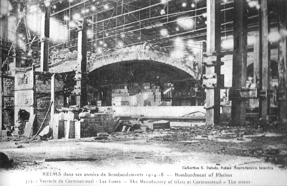 Le four de la verrerie détuit par les allemands 14-18