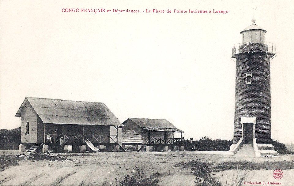 Le phare de Pointe Indienne à Loango (Congo Français et dépendances)