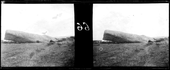 Le grand menhir brisé, menhir de Locmariaquer, a la Bretanya francesa