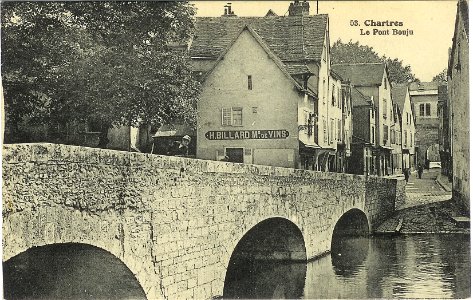 Le pont Bouju au plus tard en 1929 Chartres Eure-et-Loir (France)