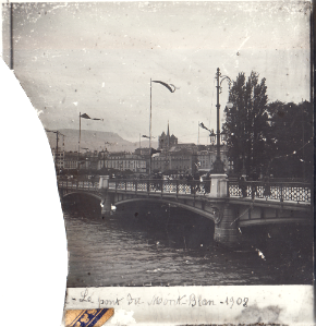 Le pont du mont-Blan - 1908