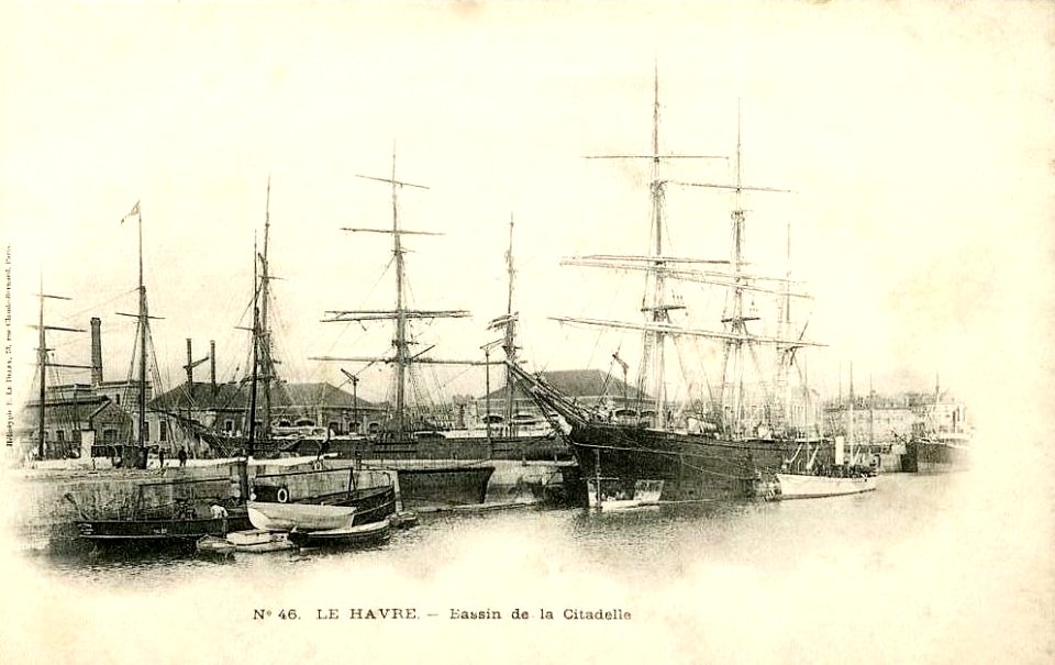 Le Havre, Bassin de la Citadelle, début des années 1900