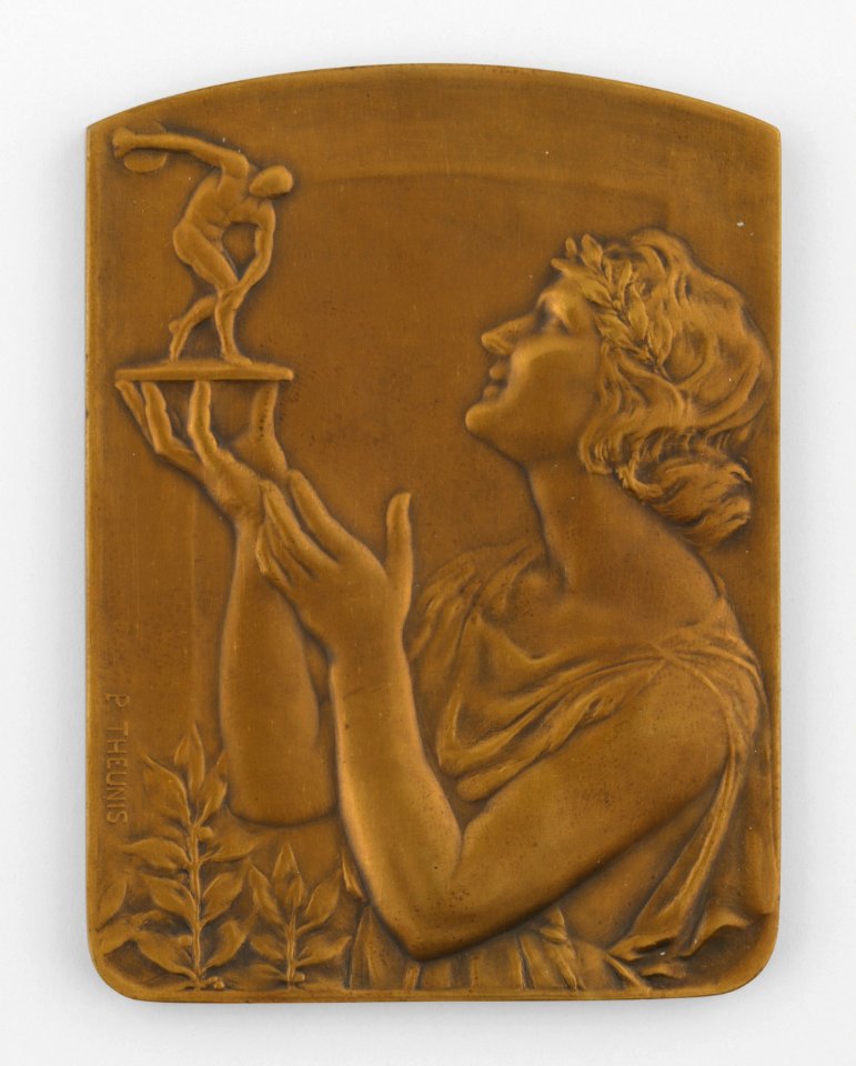 Le Soir, plaquette by Pierre Theunis, Belgium, S.d., Coins and Medals Department of the Royal Library of Belgium, 2N115 - 4 (recto)